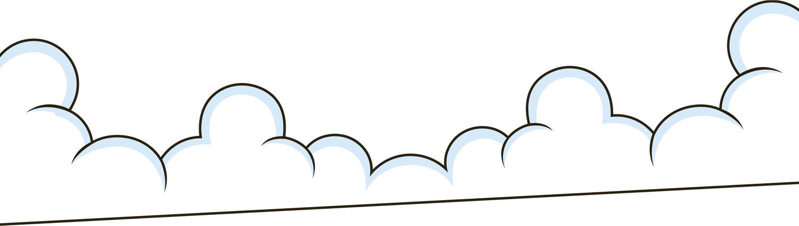 Quizzard Game Cloud Background Element